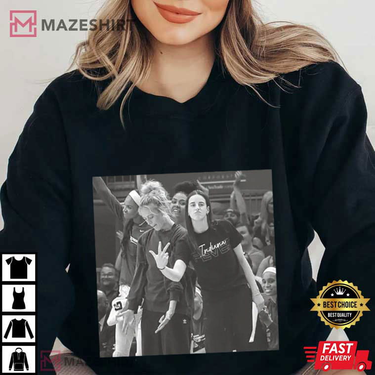 Caitlin Clark x Sophie Cunningham 90s Style Basketball Women T-Shirt Caitlin Clark x Sophie Cunningham 90s Style Basketball Women T-Shirt