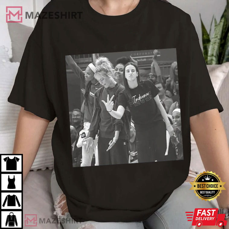 Caitlin Clark x Sophie Cunningham 90s Style Basketball Women T-Shirt Caitlin Clark x Sophie Cunningham 90s Style Basketball Women T-Shirt
