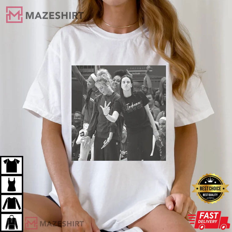 Caitlin Clark x Sophie Cunningham 90s Style Basketball Women T-Shirt Caitlin Clark x Sophie Cunningham 90s Style Basketball Women T-Shirt