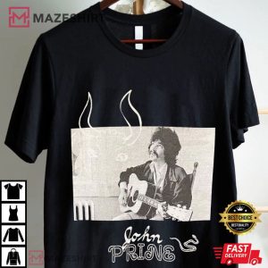 John Prine Country Folk Music Fan Art T Shirt (1)