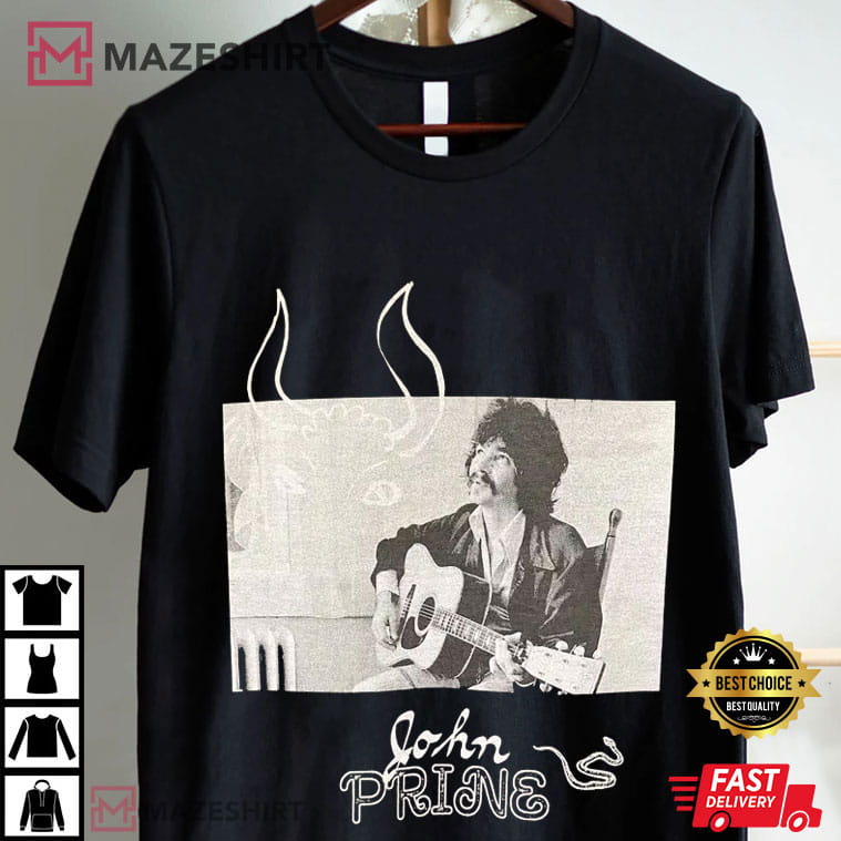 John Prine Country Folk Music Fan Art T-Shirt John Prine Country Folk Music Fan Art T-Shirt