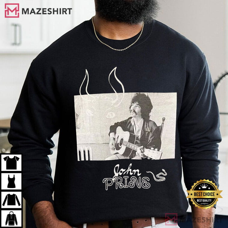John Prine Country Folk Music Fan Art T-Shirt John Prine Country Folk Music Fan Art T-Shirt