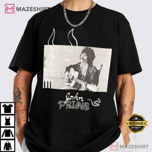John Prine Country Folk Music Fan Art T Shirt (2)
