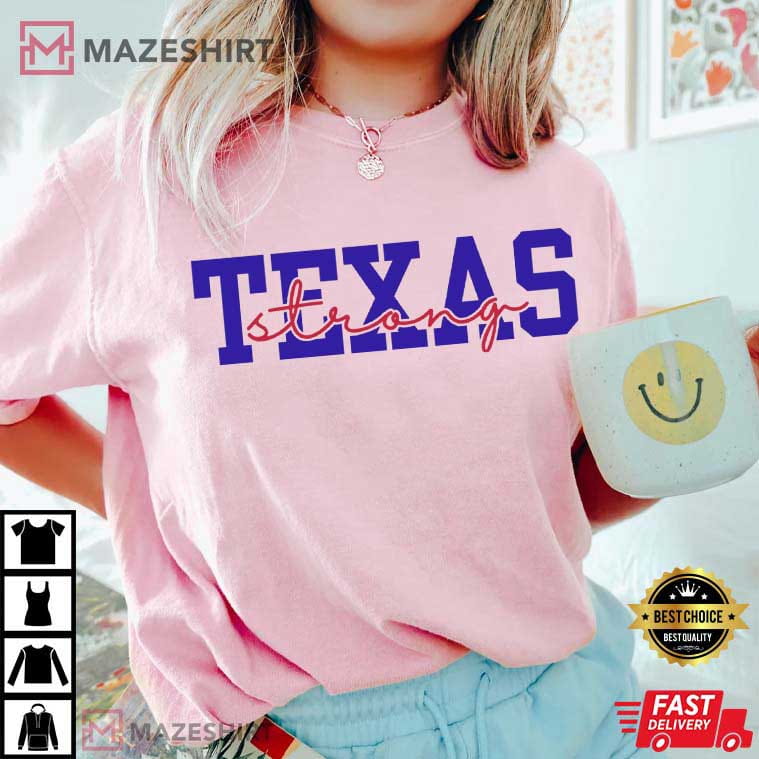 Texas Strong Hill Country Support Graphic T-Shirt Texas Strong Hill Country Support Graphic T-Shirt