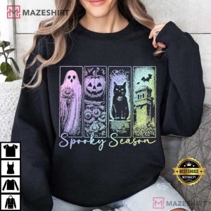 Spooky Season Vintage Halloween Horror Night T Shirt (4)