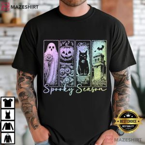 Spooky Season Vintage Halloween Horror Night T-Shirt