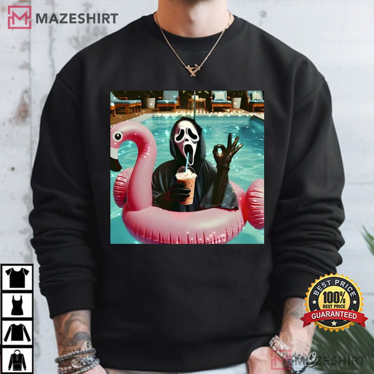 Vintage Ghostface Oke Funny Halloween Horror Character T-Shirt Vintage Ghostface Oke Funny Halloween Horror Character T-Shirt