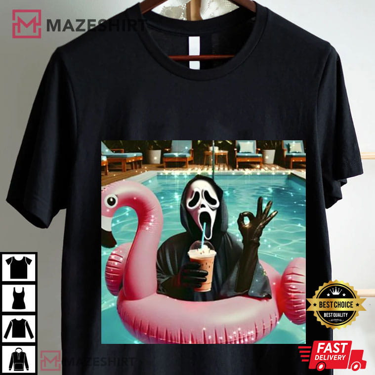 Vintage Ghostface Oke Funny Halloween Horror Character T-Shirt Vintage Ghostface Oke Funny Halloween Horror Character T-Shirt