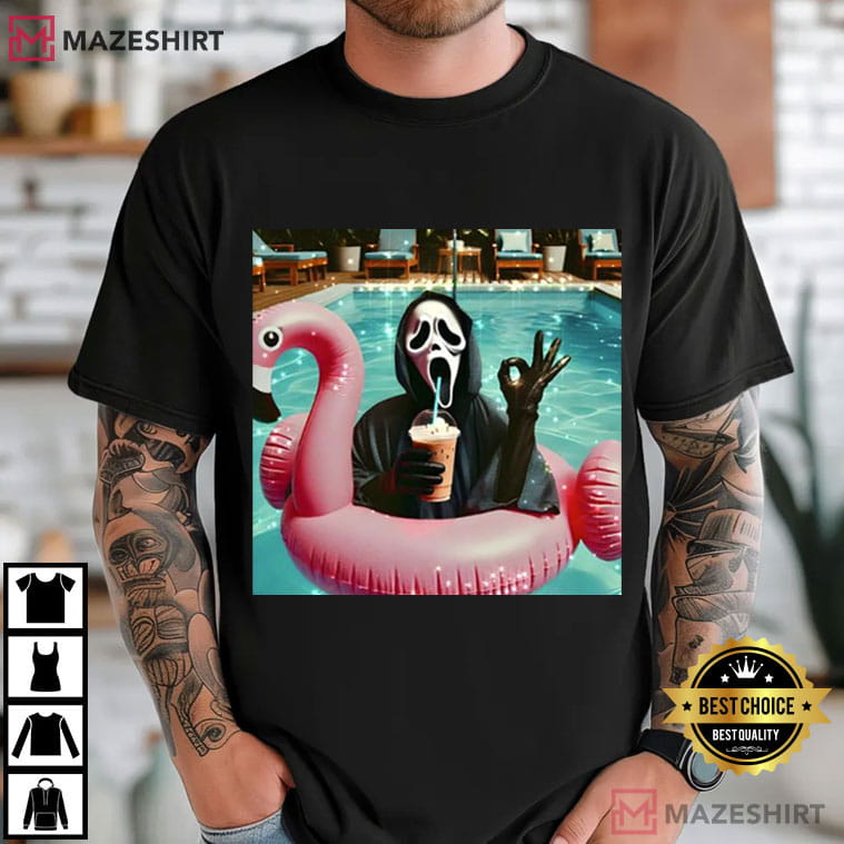 Vintage Ghostface Oke Funny Halloween Horror Character T-Shirt Vintage Ghostface Oke Funny Halloween Horror Character T-Shirt