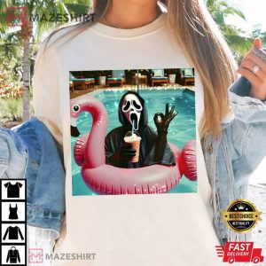 Vintage Ghostface Oke Funny Halloween Horror Character T Shirt (3)