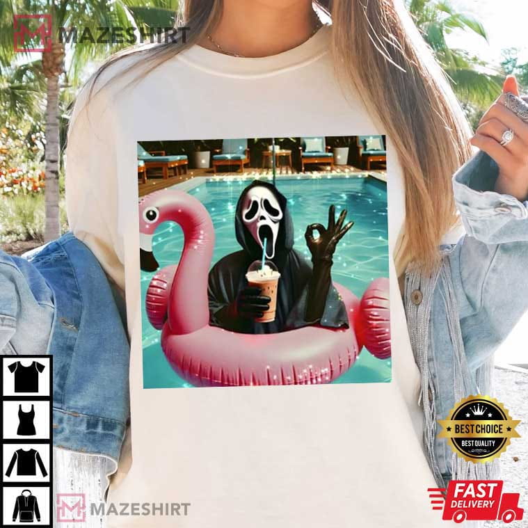 Vintage Ghostface Oke Funny Halloween Horror Character T-Shirt Vintage Ghostface Oke Funny Halloween Horror Character T-Shirt