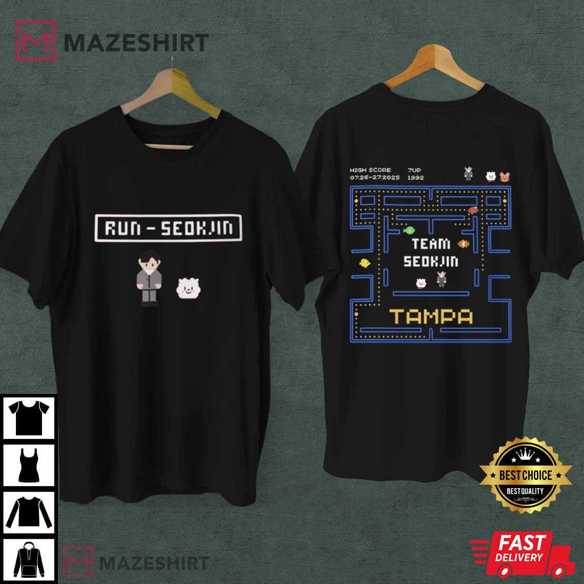 Run Seokjin EP Tour 2025 Concert Kpop Music T-Shirt Run Seokjin EP Tour 2025 Concert Kpop Music T-Shirt