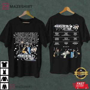 Worldwide Handsome Run SeokJin BTS EP Tour Kpop T Shirt (2)