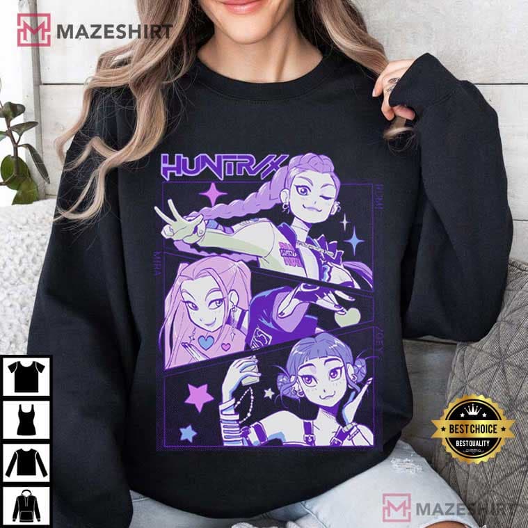 Kpop Demon Hunters Huntrix Saja Girls Musical Movie T-Shirt Kpop Demon Hunters Huntrix Saja Girls Musical Movie T-Shirt