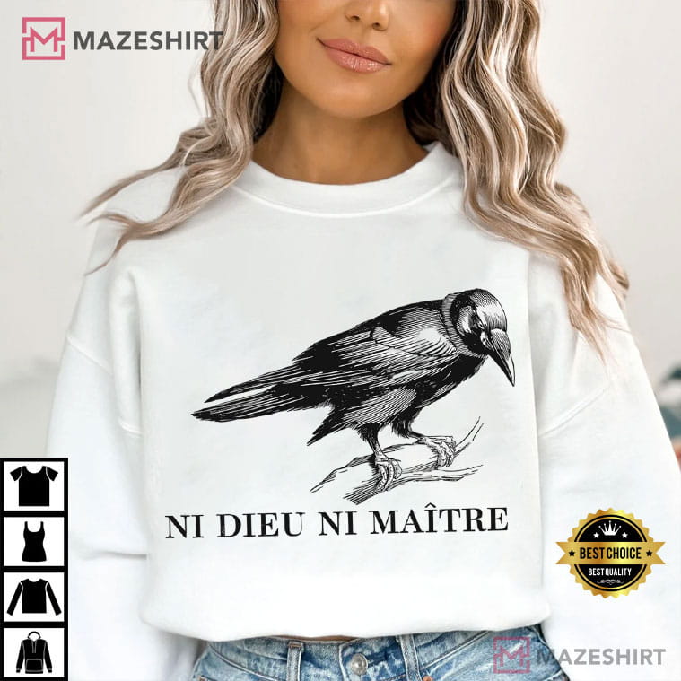 Anti Authoritarian Ni Dieu Ni Maître Anti Trump Anarchist T-Shirt Anti Authoritarian Ni Dieu Ni Maître Anti Trump Anarchist T-Shirt