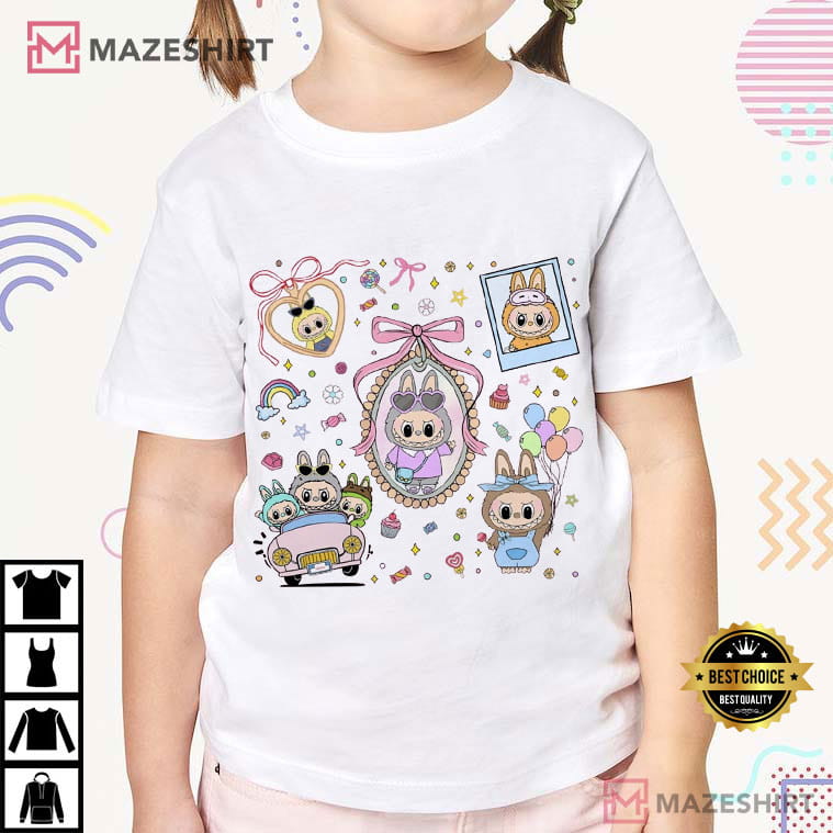 Labubu Coquette Bow Cute The Monsters T-Shirt Labubu Coquette Bow Cute The Monsters T-Shirt