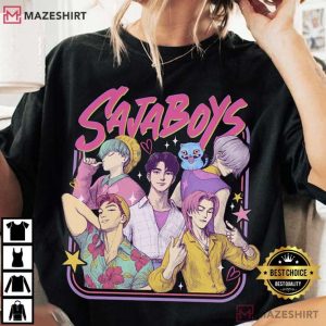 Saja Boys Boy Band Kpop Demon Hunters Movie Bootleg T Shirt (3)