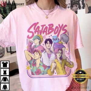 Saja Boys Boy Band Kpop Demon Hunters Movie Bootleg T Shirt (2)