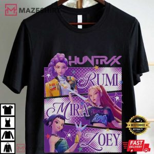 Kpop Demon Hunters Mira Rumi Joey Huntrix Girl Kpop T Shirt (1)