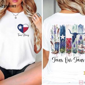 Texas Strong Texas State Pride Pray For Texas T Shirt (2)