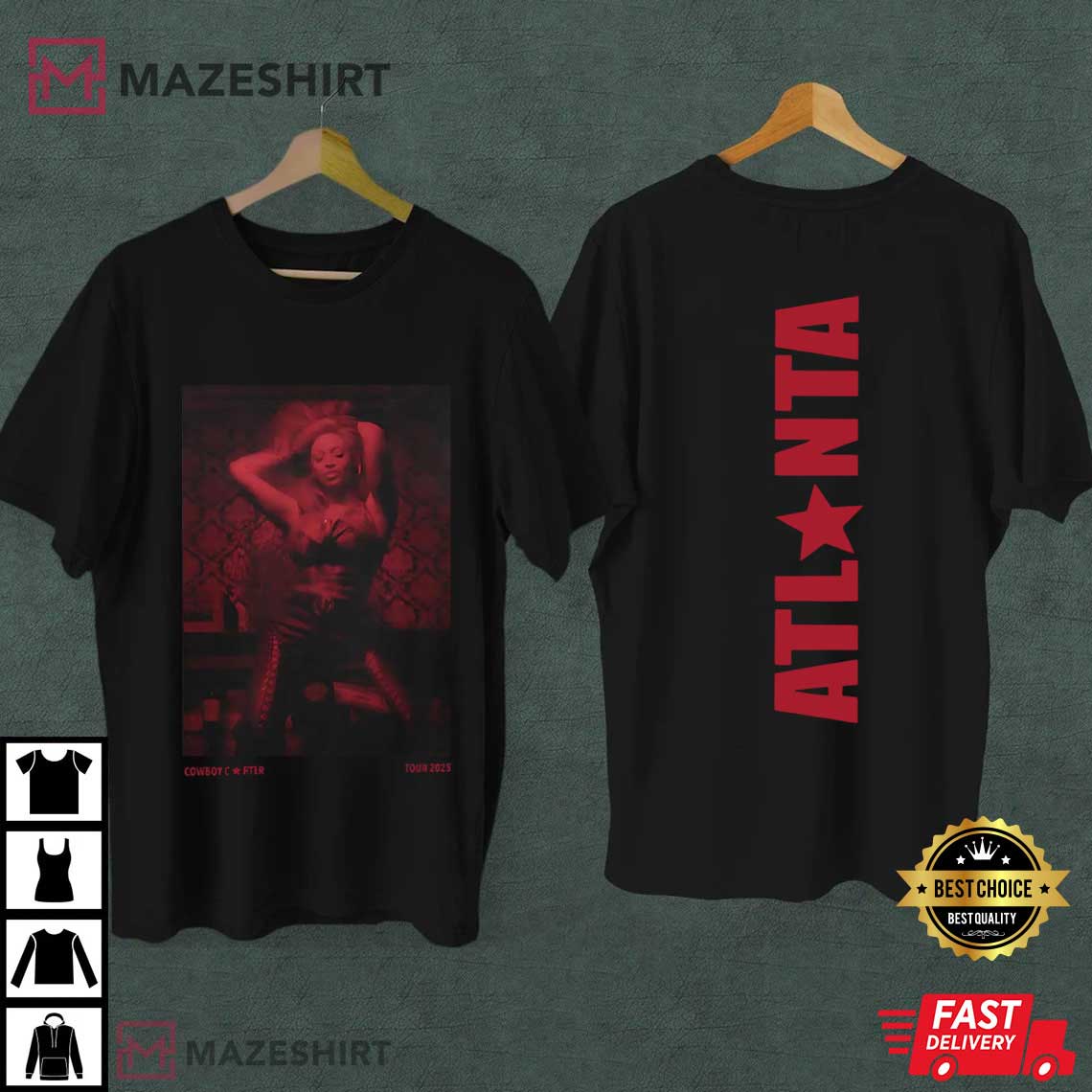 Beyonce Atlanta Country Tour Concert Music Fans 2025 T-Shirt Beyonce Atlanta Country Tour Concert Music Fans 2025 T-Shirt