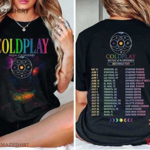 Coldplay Music Of The Spheres 2025 World Tour Fan Gift T Shirt (2)