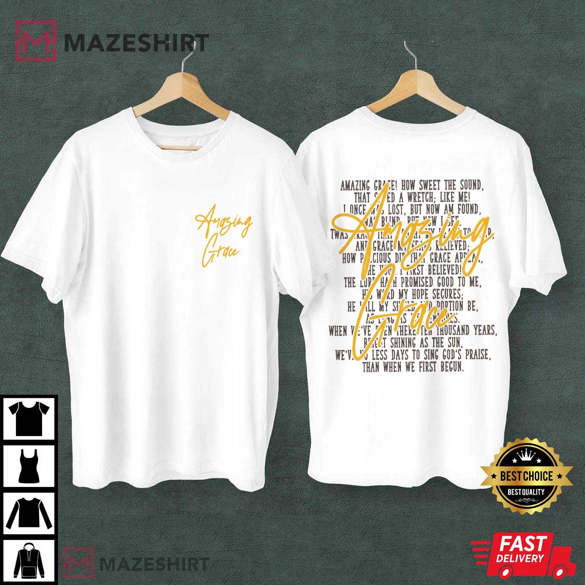 Amazing Grace Jesus Christian God Vintage T-Shirt Amazing Grace Jesus Christian God Vintage T-Shirt