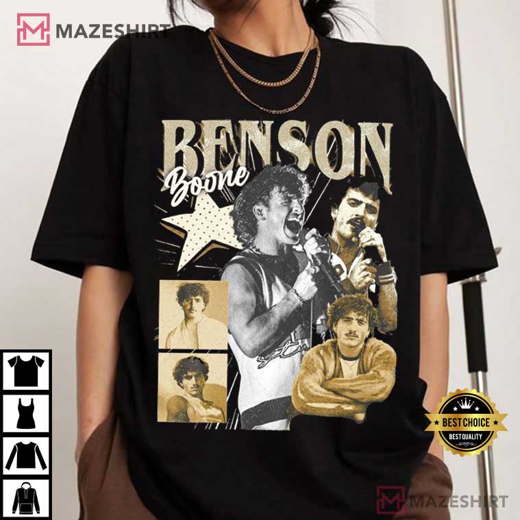 Vintage Benson Boone America Heart Tour Pop Music T-Shirt Vintage Benson Boone America Heart Tour Pop Music T-Shirt