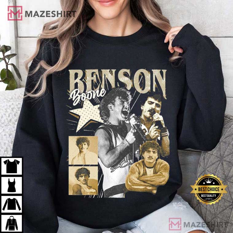 Vintage Benson Boone America Heart Tour Pop Music T-Shirt Vintage Benson Boone America Heart Tour Pop Music T-Shirt