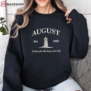 August Swiftie To Live For The Hope Of It All Music Embroidered Sweats (1)