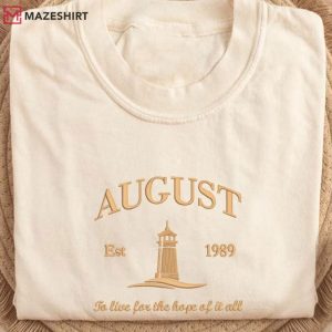 August Swiftie To Live For The Hope Of It All Music Embroidered Swea