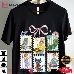 Children Books Characters Back To School Coquette Teacher T Shirt (3)