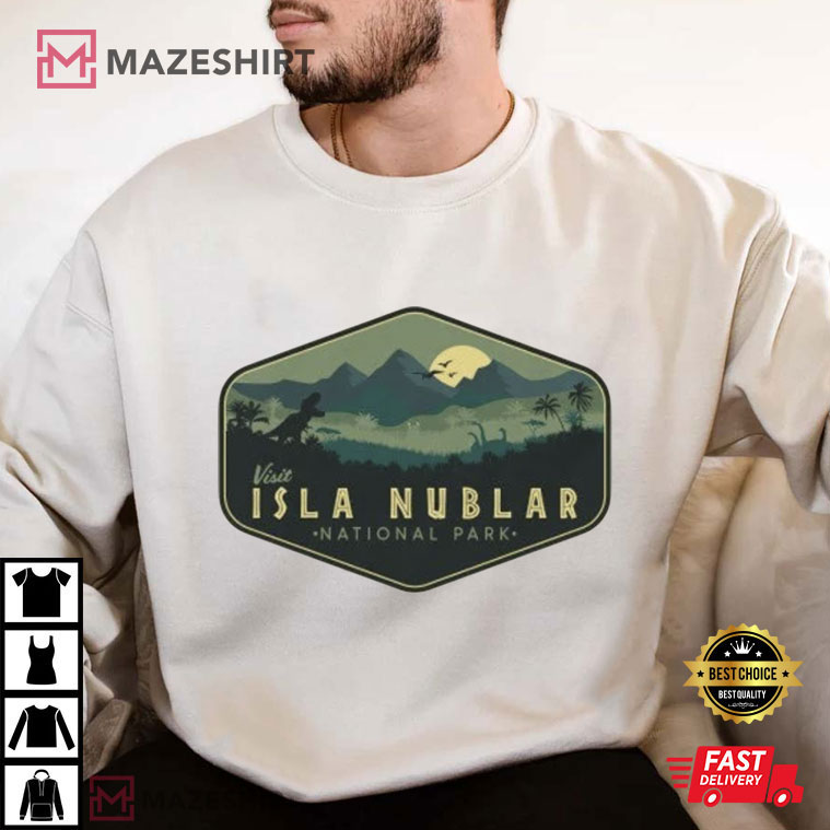 Jurassic Park Visit Isla Nublar National Park Universal Studios T-Shirt Jurassic Park Visit Isla Nublar National Park Universal Studios T-Shirt