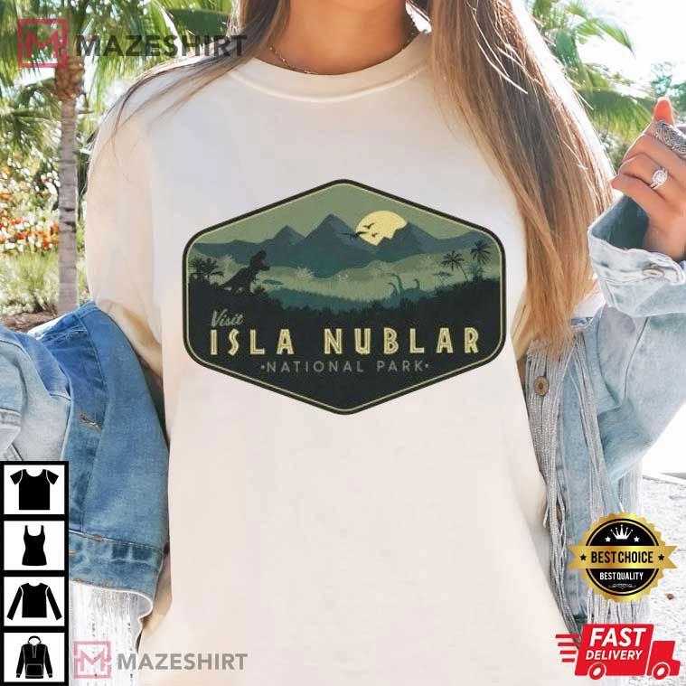 Jurassic Park Visit Isla Nublar National Park Universal Studios T-Shirt Jurassic Park Visit Isla Nublar National Park Universal Studios T-Shirt