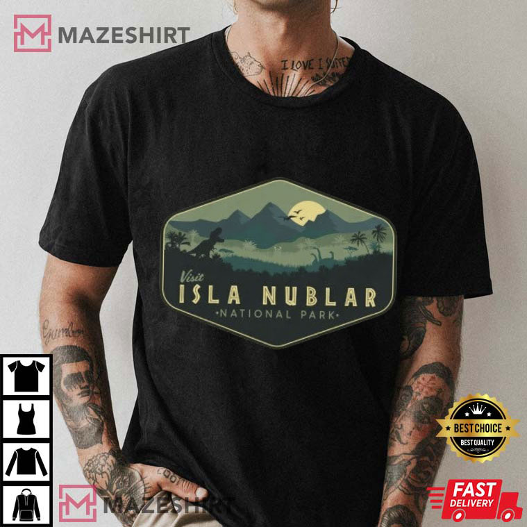 Jurassic Park Visit Isla Nublar National Park Universal Studios T-Shirt Jurassic Park Visit Isla Nublar National Park Universal Studios T-Shirt