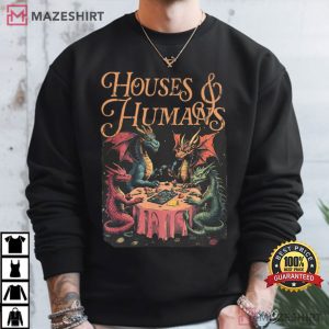 Retro Dungeons And Dragons DND Houses And Humans Gamer T Shirt (2)