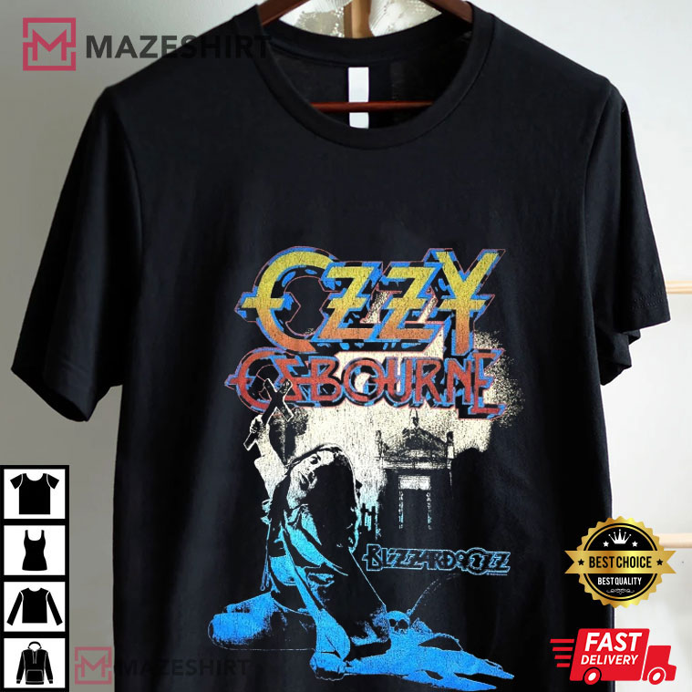 Ozzy Osbourne Blizzard Of Ozz Smoke Metal Band T-Shirt Ozzy Osbourne Blizzard Of Ozz Smoke Metal Band T-Shirt