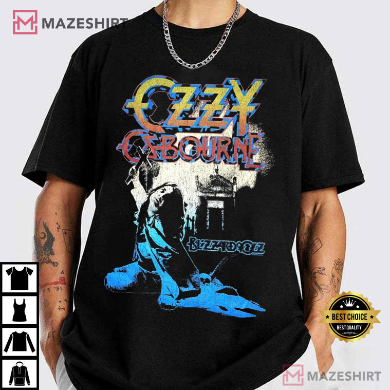 Ozzy Osbourne Blizzard Of Ozz Smoke Metal Band T-Shirt Ozzy Osbourne Blizzard Of Ozz Smoke Metal Band T-Shirt