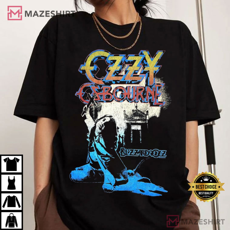 Ozzy Osbourne Blizzard Of Ozz Smoke Metal Band T-Shirt Ozzy Osbourne Blizzard Of Ozz Smoke Metal Band T-Shirt