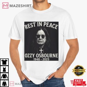 Rest In Peace Ozzy Osbourne Memorial Tribute 1948 2025 T Shirt (3)