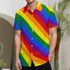 rainbow hawaiian shirt