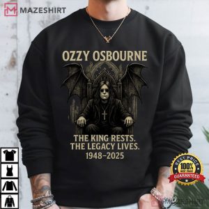 Ozzy Osbourne The King Rests Memorial 1948 2025 T Shirt (1)