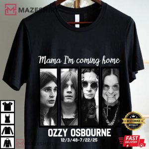 RIP Ozzy Osbourne Mama I'm Coming Home Black Sabbath T Shirt (1)