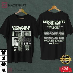 Disney Malachi Barton Descendants Zombies Worlds Collide Tour T Shirt (1)