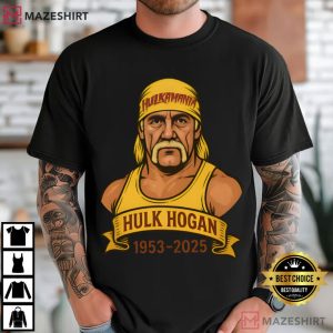 Hulk Hogan Hulkamania Tribute Wrestling Legend Memorial 1953 2025 T Shirt (2)