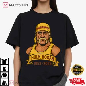Hulk Hogan Hulkamania Tribute Wrestling Legend Memorial 1953 2025 T Shirt (3)