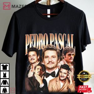 Pedro Pascal Actor Movie Vintage Bootleg Fan Gift T Shirt (1)