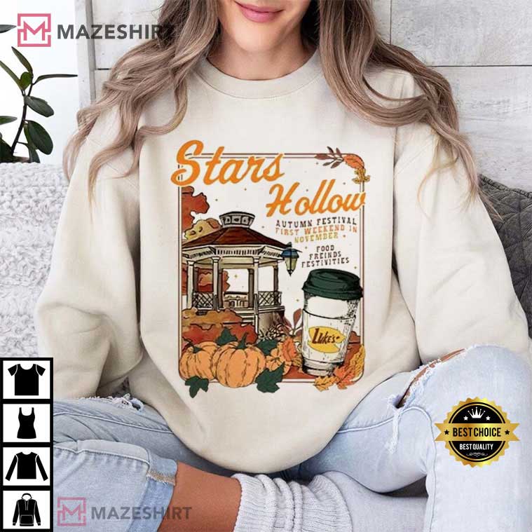 Stars Hollow Luke's Diner Autumn Festival Gilmore Girls T-Shirt Stars Hollow Luke's Diner Autumn Festival Gilmore Girls T-Shirt