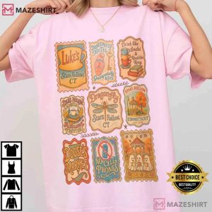 Stars Hollow Connecticut Stamp Lukes Diner Vintage Gilmore Girls T S (3)