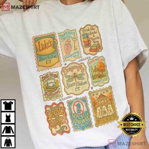 Stars Hollow Connecticut Stamp Lukes Diner Vintage Gilmore Girls T S (4)